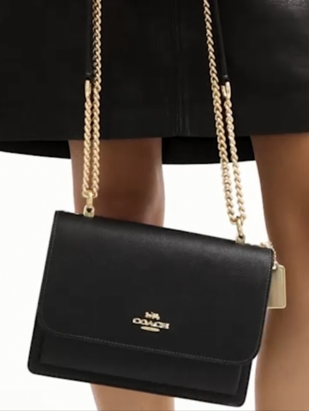 Coach Mini Klare Crossbody handbag chain strap gold-tone Hardware NWT - Picture 2 of 10